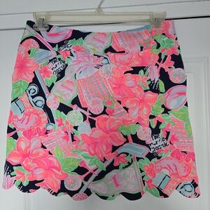 Lilly Pulitzer Luxletic Scallop Hem Skort